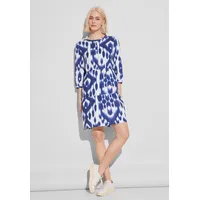 STREET ONE Damen Tunika-Kleid mit Print deep water blue,44
