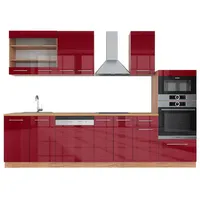 Vicco Küchenzeile Fame-Line 300 cm rot