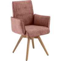 K+W Komfort & Wohnen Drehstuhl rosa Eiche