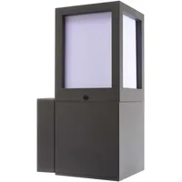 Deko-Light Facado II Wandleuchte, E27 731157 Wandaufbauleuchte eckig opal,