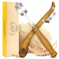 Krustenzauber Bäckermesser 2er Set [inkl. 20 Rasierklingen] - Teigmesser