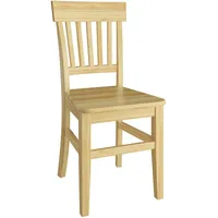 Erst-Holz Klassischer Holzstuhl Kiefer Küchenstuhl Massivholzstuhl Doppelpack oder Einzelstuhl