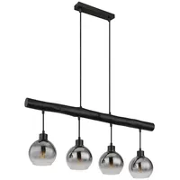 GLOBO Lighting Hängeleuchte, Grau, Glas, 15x120x85 cm, Lampen &