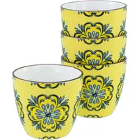 CreaTable Aladin, 4-teiliges Geschirrset Becherset aus Steinzeug,