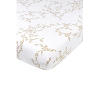Meyco Baby Spannbettlaken Kinderbett - Branches Sand - 60x120cm