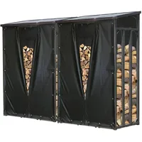 Quick Star Kaminholzregal Metall 130 x 70 x 185