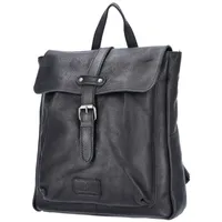 The Skandinavian Brand Damen Leder Rucksack Black : 01-schwarz
