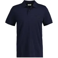 GANT Reg Tonal Shield Rugger Kurzarm-poloshirt Evening Blue XL