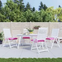 VidaXL Stuhlkissen 4 Stk. Rosa 40x40x7 cm Stoff