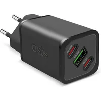SBS PD Reiselader (100 W), USB Ladegerät, Schwarz