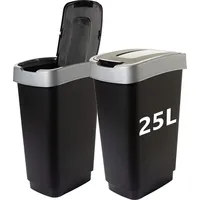 2friends 2er Set, 25L - Küchenmülleimer, Mülleimer Küche Abfalleimer