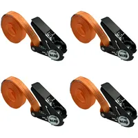 Baumarktplus 4x Ratschen Spanngurt Spanngurte Orange 1-tlg 4m 0,8t
