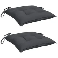 VidaXL Stuhlkissen 2 Stk. Anthrazit 50x50x7 cm Oxford-Gewebe