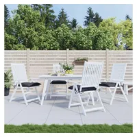 VidaXL Stuhlkissen 4 Stk. Anthrazit 50x50x7 cm Oxford-Gewebe