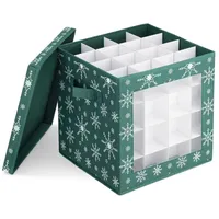 Navaris Aufbewahrungsbox für Weihnachtskugeln - Sortierbox für Christbaumkugeln -