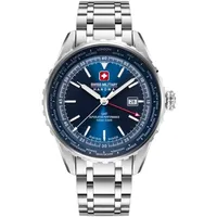 Swiss Military Hanowa SMWGH0003204 Afterburn GMT Herrenuhr mit Edelstahlband