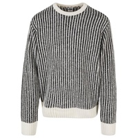 URBAN CLASSICS Oversized Two Tone Pullover White Sand /