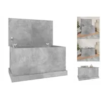 VidaXL Truhe Betongrau 70x40x38 cm Holzwerkstoff