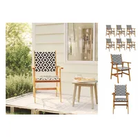 VidaXL Gartenstuhl 63,1 x 66,7 x 25,5 cm braun