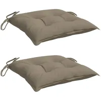 VidaXL Palettenkissen 2 Stk. Taupe 50x50x7 cm Oxford-Gewebe