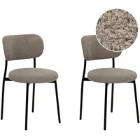 Beliani Esszimmerstuhl 2er Set CASEY