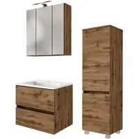 WELLTIME Badmöbel-Set Baabe 3-tlg. Braun