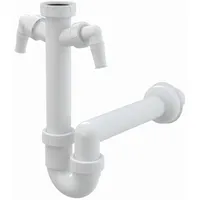 Alcaplast Spülbecken Ablaufgarnitur 1,5'' | mit Röhrensiphon ø40/50mm mit