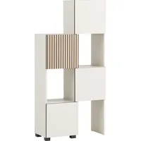 Schildmeyer 701941 Schieberegal Alexa, Holzwerkstoff, Cremebeige