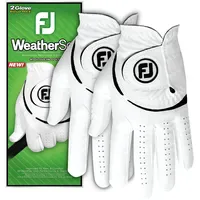 FootJoy WeatherSof 2-Pack, weiß/schwarz