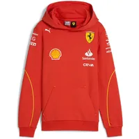 Puma Scuderia Ferrari Team Hoodie Kinder 01 burnt red