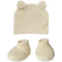 Heless Puppen-Strickset mit Bommelmütze und Strickschuhen aus 100 %