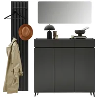 VOLEO Unique Garderoben-Set 180x199x40 grau