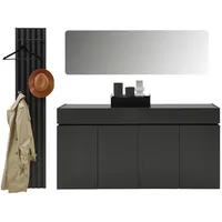 VOLEO UNIQUE Garderoben-Set 225,00x199,00x40,00 Graphitfarben