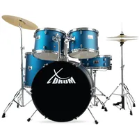 XDrum Semi 22" Standard Schlagzeug Satin Blue Sparkle inkl.