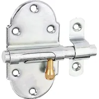 GAH Alberts Alberts Grendelriegel mit Messing-Knopf, | galvanisch verzinkt,