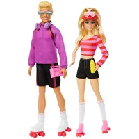 Barbie Fashionistas Set mit 2 Modepuppen und 6 Zubehörteilen,