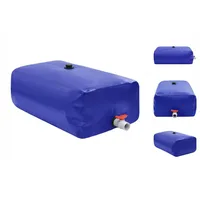 VidaXL Wassertank mit Wasserhahn Faltbar 1500 L PVC