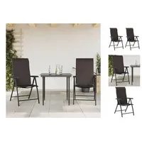 VidaXL Gartenstuhl 60 x 91 x 27 cm schwarz