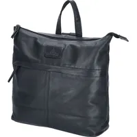 The Skandinavian Brand Damen Leder Rucksack Black : 00-schwarz