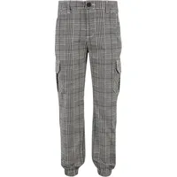 URBAN CLASSICS Aop Cargo Joggers Black / White 146-152