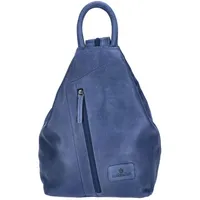 The Skandinavian Brand Damen Leder Rucksack Blue