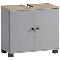 Schildmeyer MÖBELPARTNER Waschbeckenunterschrank Balto 157426 platingrau, wildeiche 59,8 x