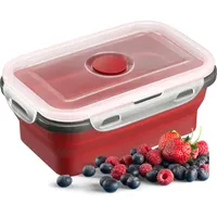 Westmark Frischhaltedose faltbar grau/rot 0,6 l