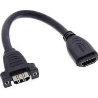 InLine HDMI Adapterkabel zum Einbau, HDMI A Buchse/Buchse, vergoldete