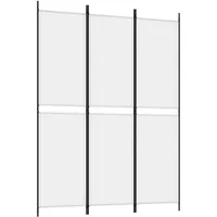 VidaXL 3-tlg. Paravent Weiß 150x200 cm Stoff