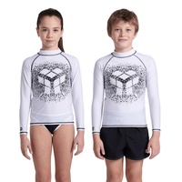 Arena Jungen Unisex Jr Rash Vest L/S Graphic Shirt,