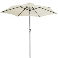 Kingsleeve Sonnenschirm Florida Creme Ø300cm UV-Schutz 80+ Schutzhülle Groß