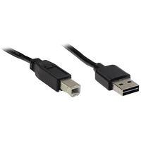 Good Connections USB 2.0 Anschlusskabel 2m A-B Stecker schwarz