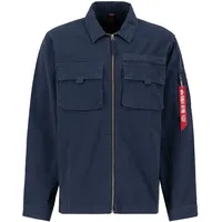 Alpha Industries Twill Überhemd Ultra Navy L