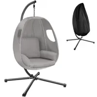 Tectake Hängesessel Anika Hellgrau
